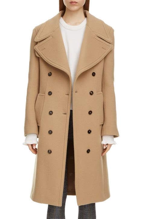 chloe wool blend coat